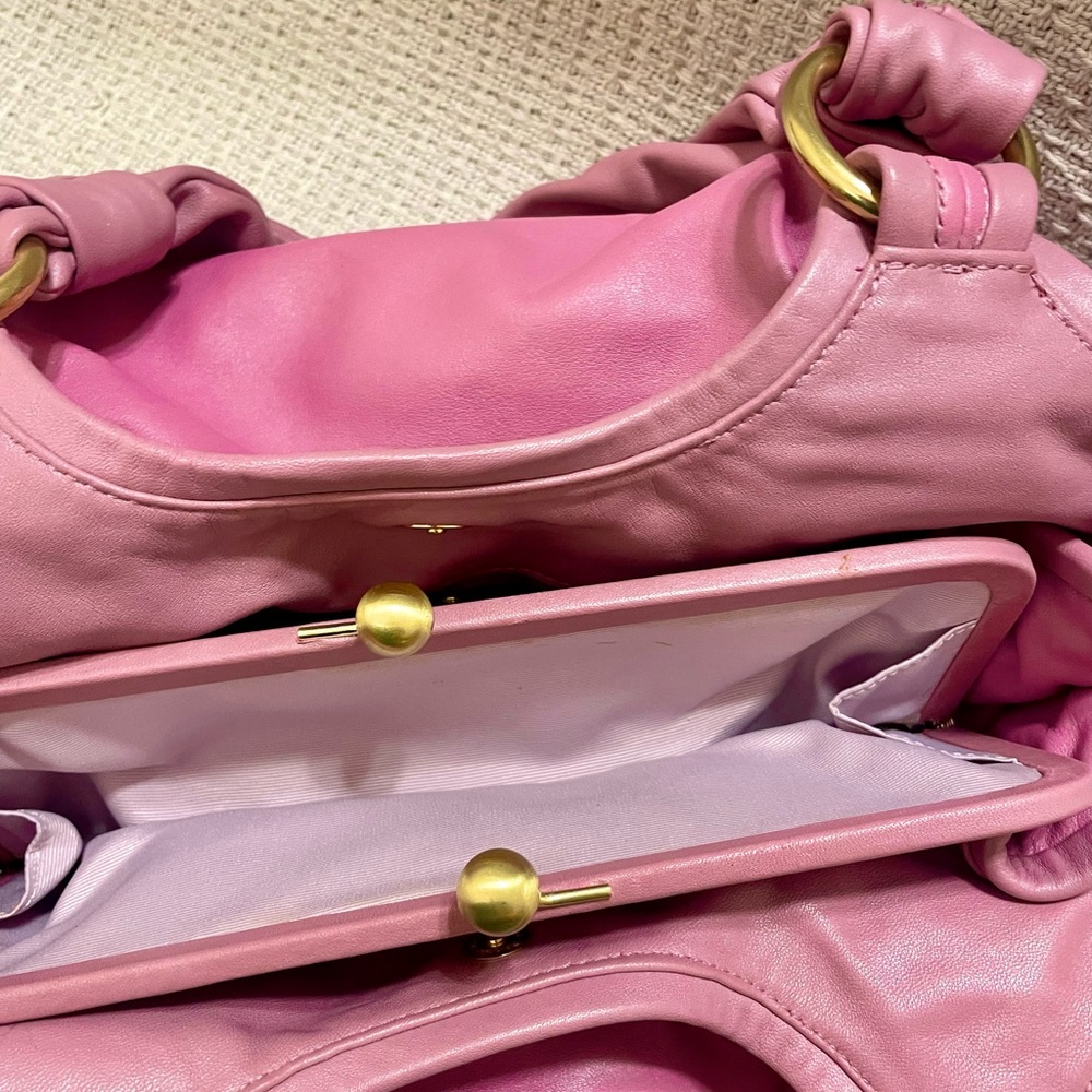 Pink Coach Leather Handbag - Picture 4 of 7